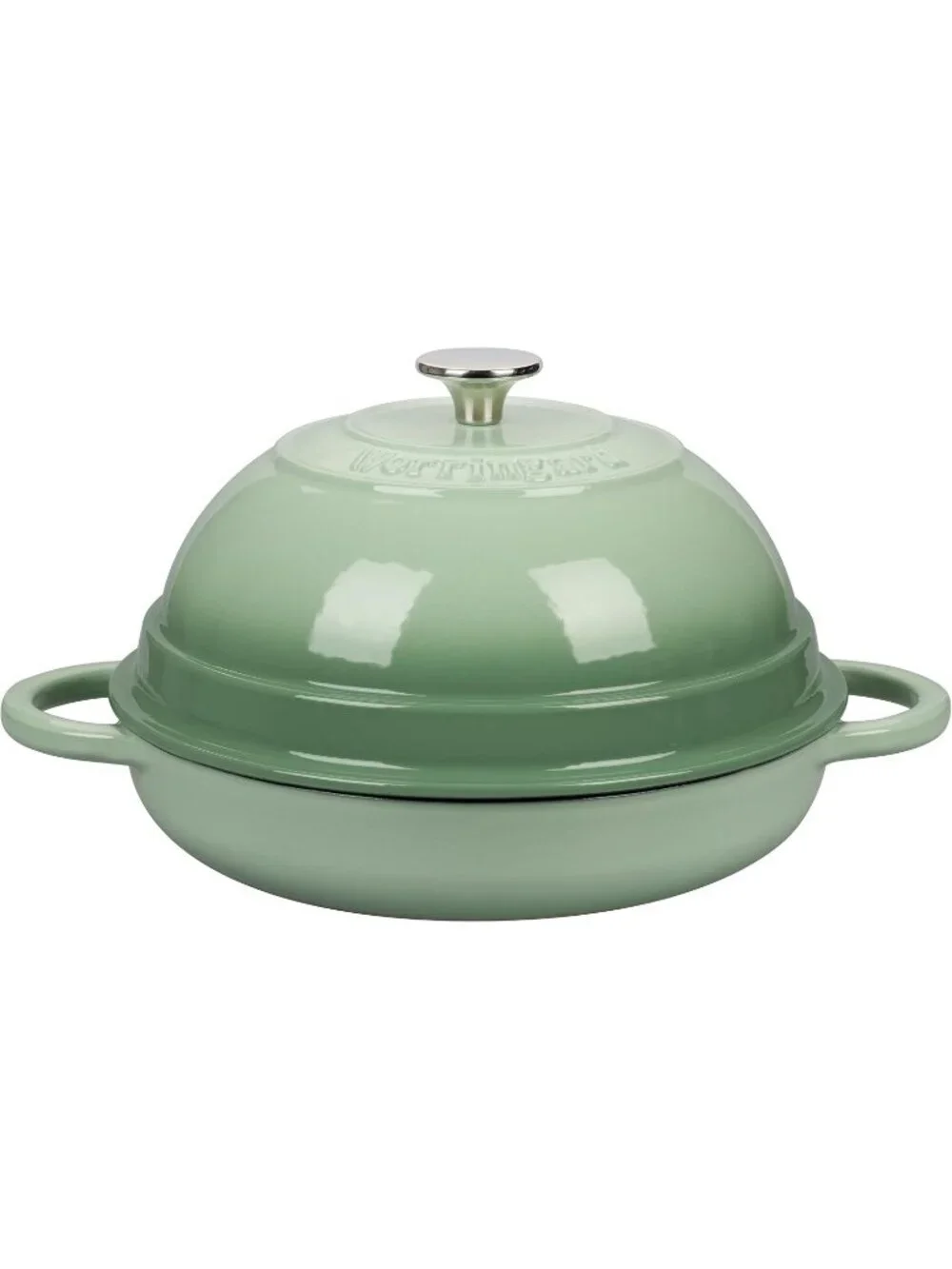 6 Quart Green Cast Iron Enameled Dutch Oven Pot with Lid for Bread Baking Pan